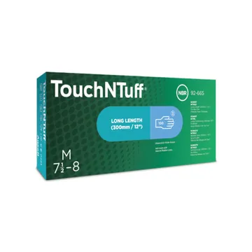Ansell 92-665 TouchNTuff® Disposable Nitrite Blue Gloves