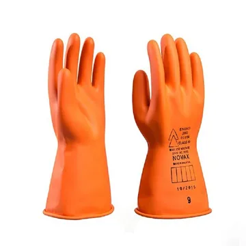 NOVAX® Electrical Rubber Glove, Orange, Class 00, Length 280 - XOG-075-S1-280