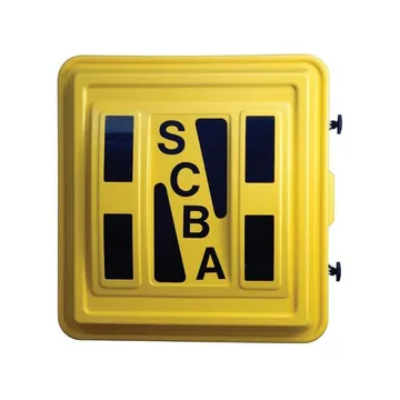 Encon 01333301 Dual SCBA Wall Case ، يخزن اثنين من SCBA في موضع جاهز للمستخدم
