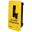 ENCON Single Unit Wall-Mount Escape Respirator Cabinet Yellow