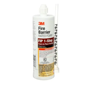 3M™ Fire Barrier Rated Foam, FIP 1-Step, 12.85 fl oz. Cartridge, 6/Case - 98040056453