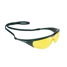نظارات السلامة MILLENNIA باللون الأسود، وعدسات FogBan الصفراء HDL