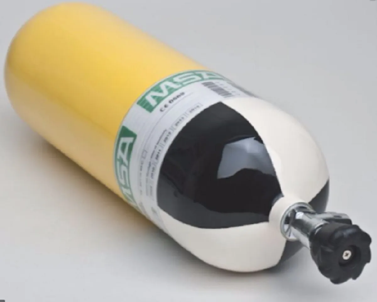 MSA Composite Cylinder, 9 l/300 bar, 45 min - 10118149