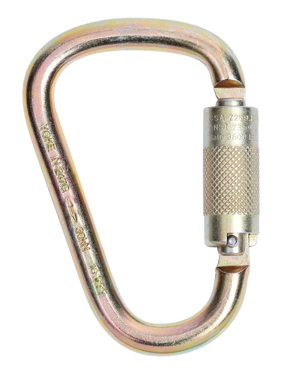 MSA Steel Autolock Carabiner, 25 mm Gate - 10129888