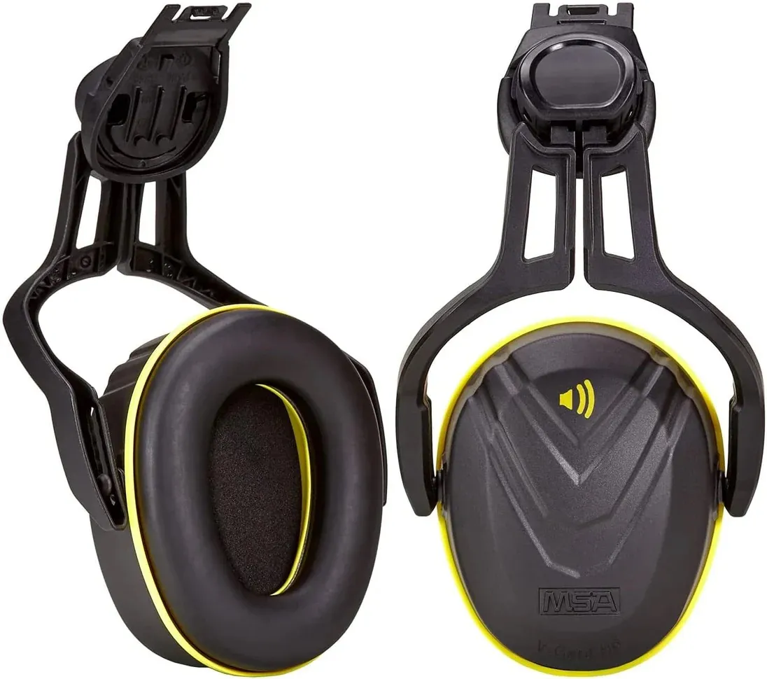 MSA V-Gard Helmet-Mounted Hearing Protection | SNR 32 dB | Industrial