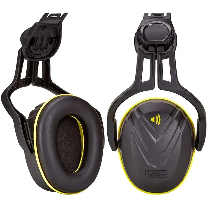 MSA V-Gard Helmet-Mounted Hearing Protection | SNR 32 dB | Industrial