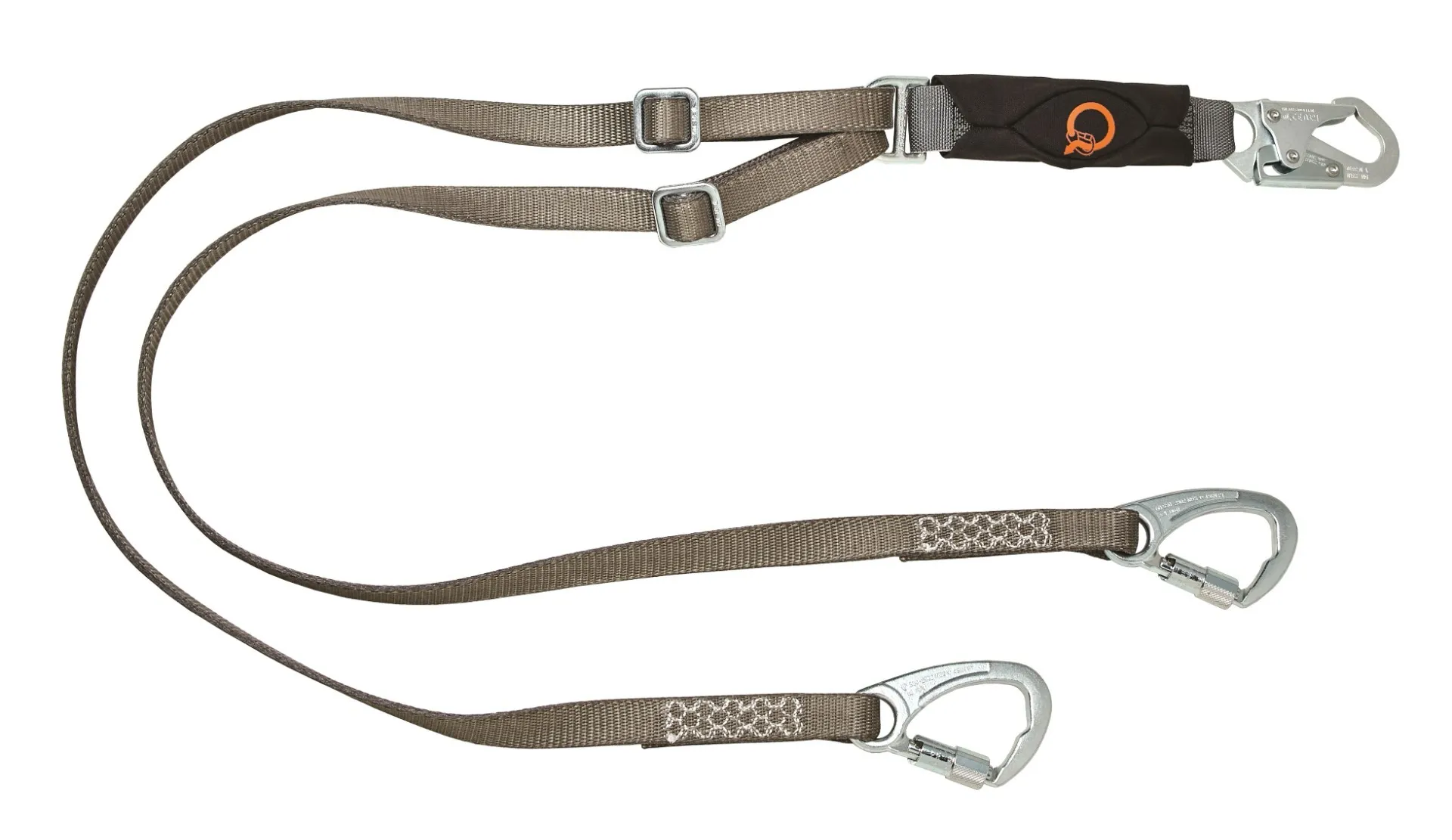 MSA V-Series فائدة الطاقة القابلة للتعديل امتصاص الطاقة ، Twin-leg ، 6 '، 36cl snaphooks كبيرة