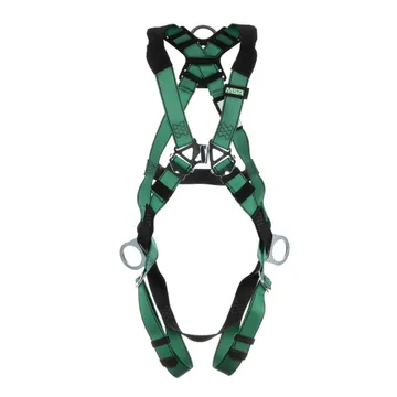 MSA V-FORM™ Harness, Standard, Back & Hip D-Rings, Qwik-Fit Leg Straps - 10197200