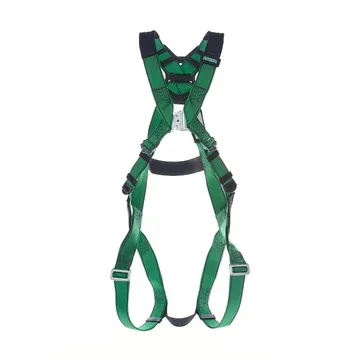 MSA V-FORM™ Harness, Standard, Back D-Ring, Qwik-Fit Leg StrapsQuick Connect Chest Buckle