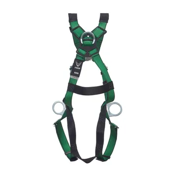 MSA V-FORM™ Harness, Standard, Back & Hip D-Rings, Qwik-Fit Leg StrapsQuick Connect Chest Buckle