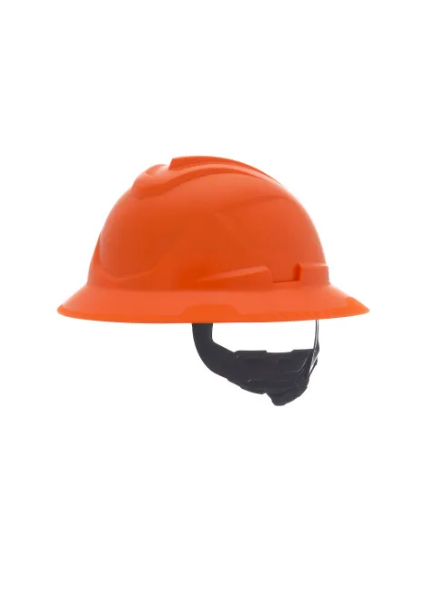 red msa large full brim hard hat