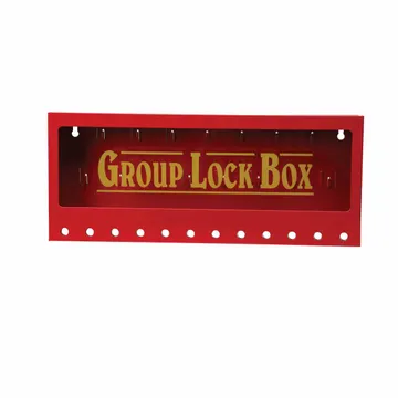 BRADY Group Lockout Boxes - Wall Mount, Steel Material, 12 Max Padlocks