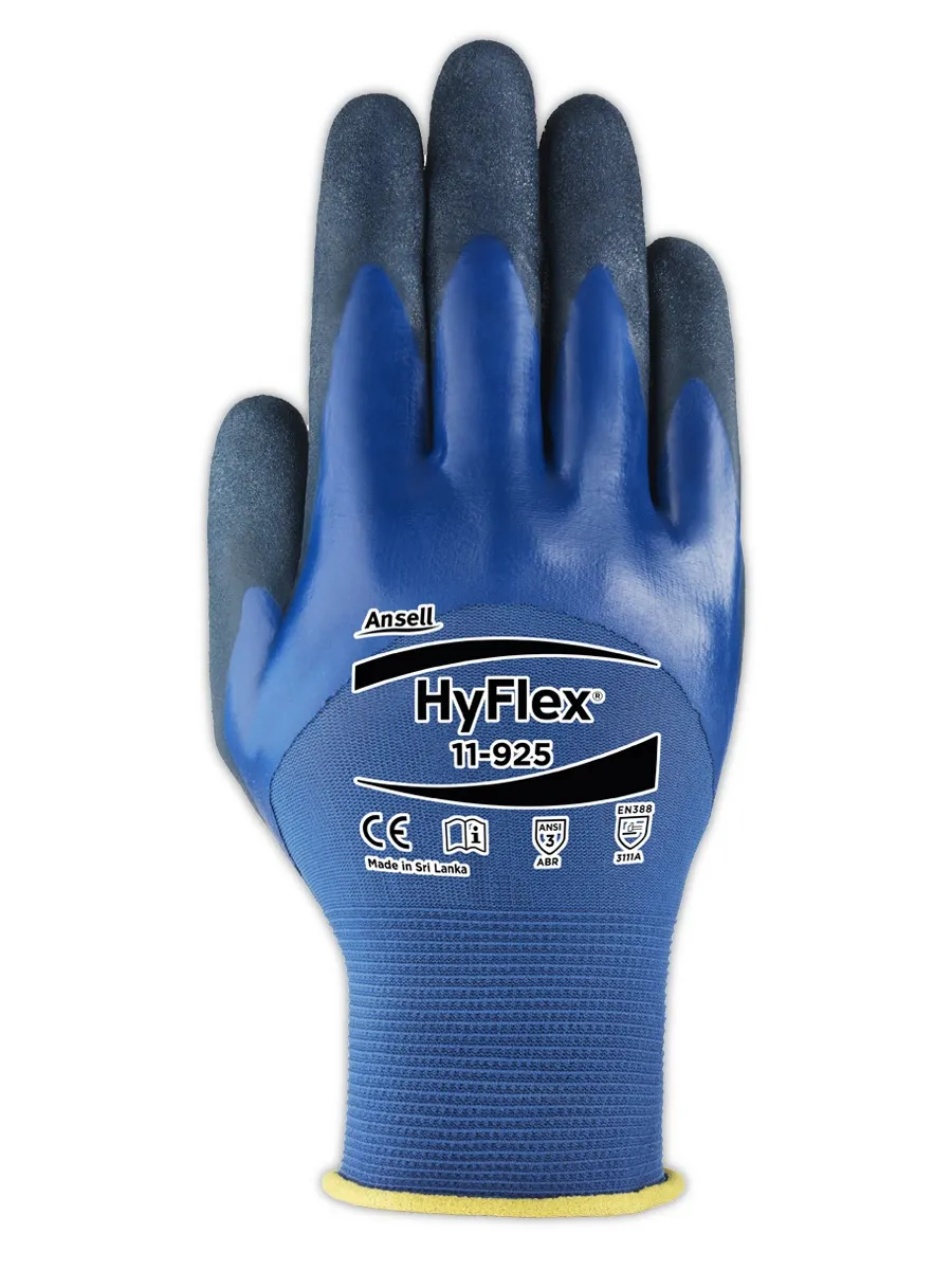 Ansell HyFlex® Double Nitrile-Coated Oil-Repellent Gloves