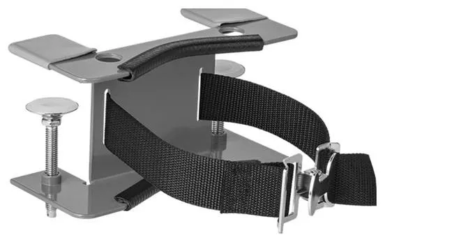 McMaster Cylinder Rack Bench-Mount, Stainless Steel, for Maximum 1 Cylinder