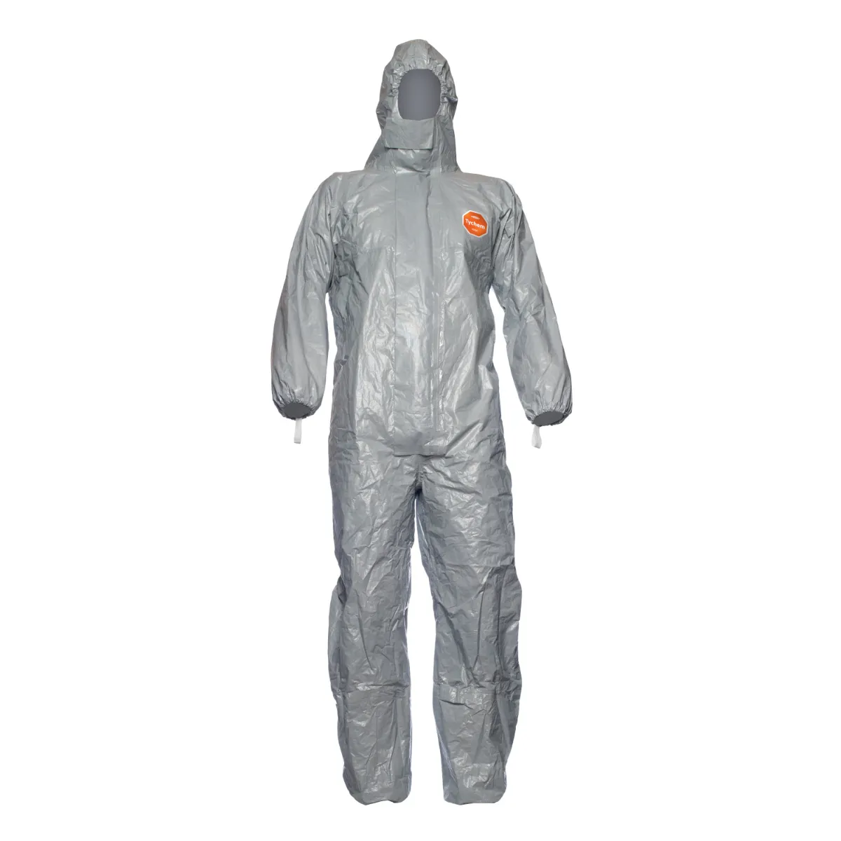 DuPont™ Tychem® 6000, Grey Hooded Chemical Coverall - TFCHA5TGY00