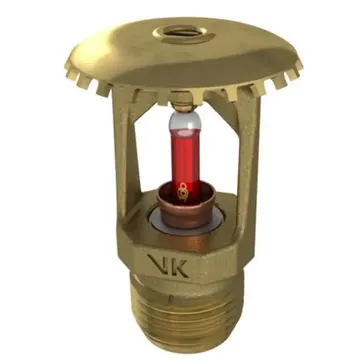 Upright Sprinkler, Std. Response, KF=8, 1/2" NPT, Brass, UL/FM Model:VK200  Manufacturer: Viking-USA - 18263A