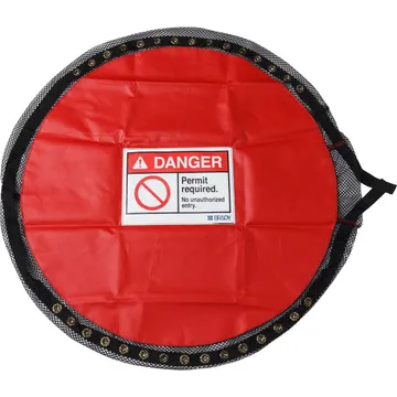 Ventilated Lockable Confined Space Cover-Fits standard 20" manway