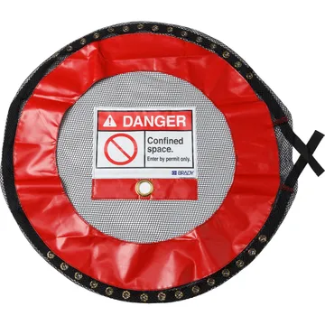 Ventilated Lockable Confined Space Cover-Fits standard 20" manway