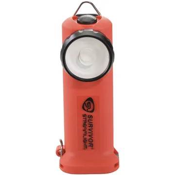مصباح يدوي LED Streamlight Survivor مع شاحن ، 6-3/4 بوصة ، برتقالية-175 شمعة