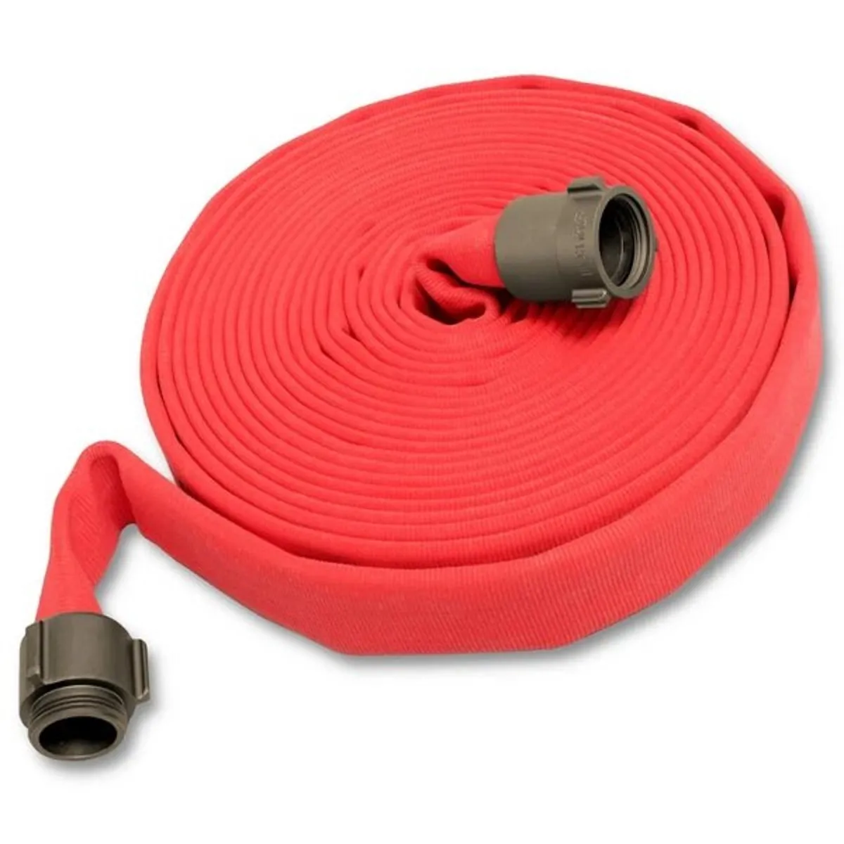 CHIEF FIRE Fire Hose Double Jacket, Red, 2.5 x 50 ft. - 25D8-50FT-RED