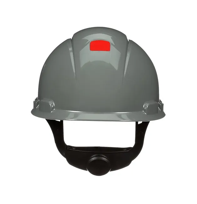 3M™ SecureFit™ Hard Hat H-708SFR-UV, Grey, 4-Point Pressure Diffusion Ratchet Suspension, with UVicator