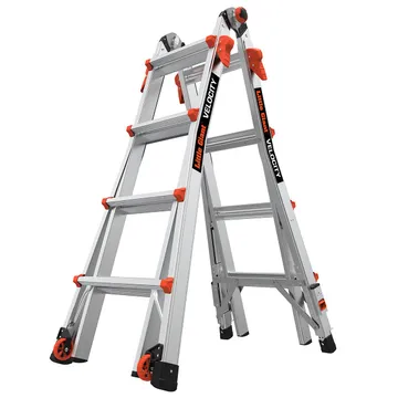 Little Giant Velocity™ Aluminum Articulated Extendable Ladder with RATCHET Levelers, Model 17, ANSI Type IA, 300 lb. Rated - 15417-801