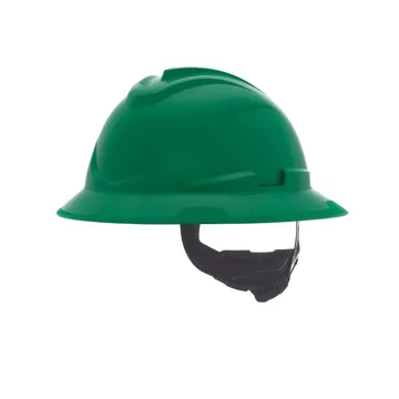 MSA V-Gard C1™ Full Brim Cooling Hard Hat, Non-Vented, Fas-Trac III, Green, ReflectIR™ Thermal Barrier - 10215840