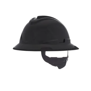 MSA V-Gard C1™ Full Brim Cooling Hard Hat, Non-Vented, Fas-Trac III, Black, ReflectIR™ Thermal Barrier - 10215844