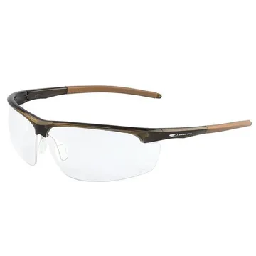 JSP Leone™ Clear Safety Spectacle, Brown 