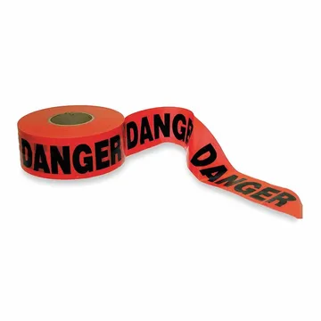 Barricade Tape, Red, 3 in x 1,000 ft, Danger - 1N960