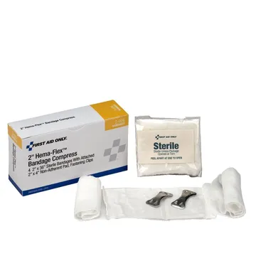 First Aid Only 2" Hema-Flex™ Bandage Compress, 4 Per Box - 2-006-001