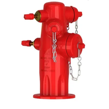AVK  High Pressure Wet Barrel Fire Hydrant, 6", 24/96, Cast Iron Caps & Dummy Nut