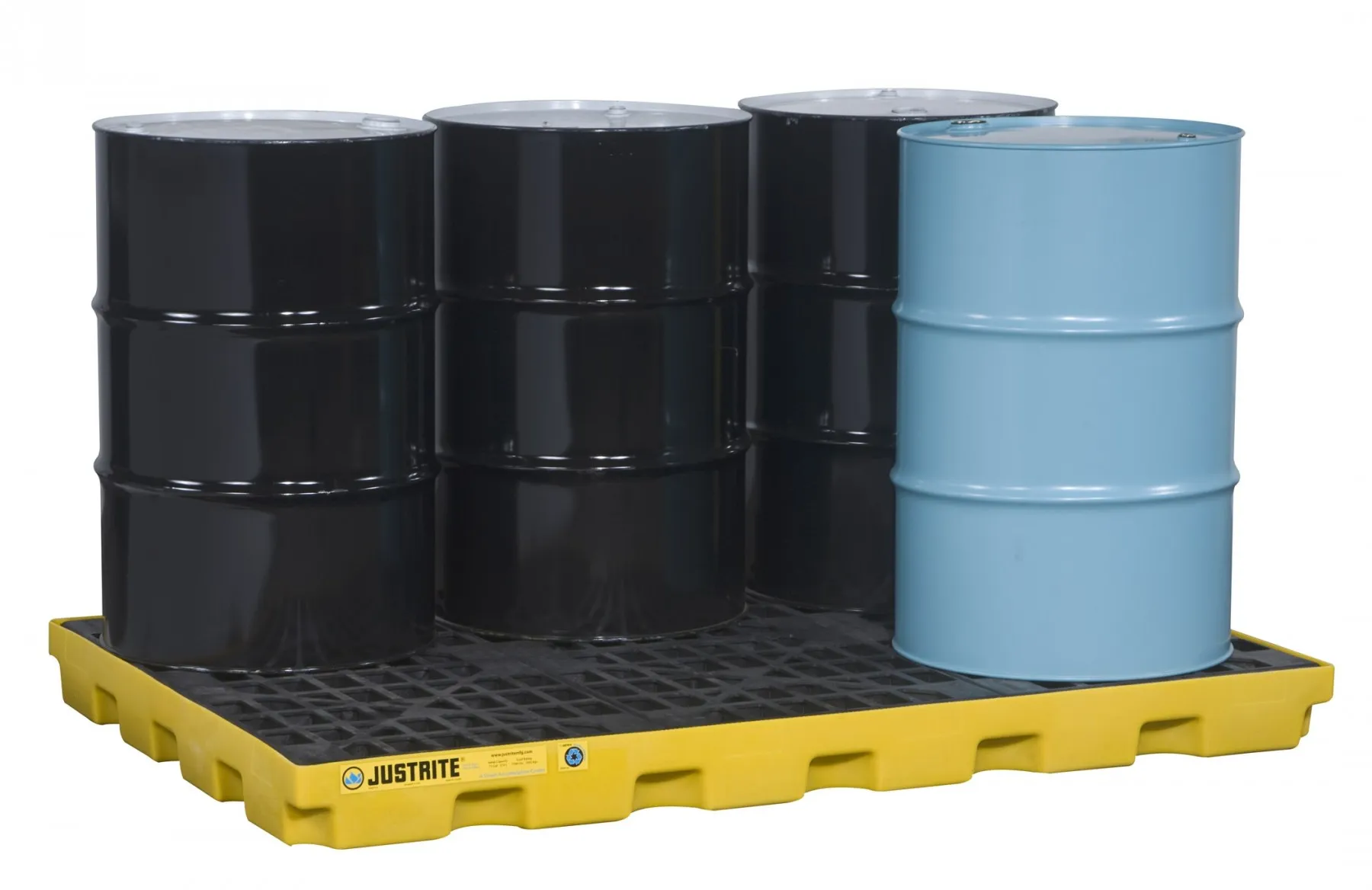 Justrite 6 Drum Accumulation Center Yellow Justrite 28658