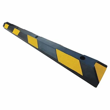 Parking Curb, Rubber, 6 ft x 4 in x 6 in, Black/Yellow, 551 psi - 29NH31