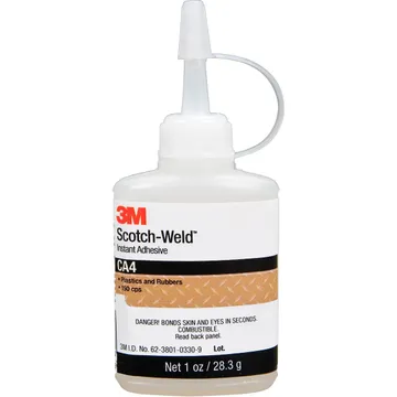 3M™ Scotch-Weld™ Instant Adhesive CA40, Clear, 1 fl oz. Bottle, 12/case - 62380303305