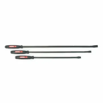 DOMINATOR Hardened and Tempered Steel Pry Bar Set, 3 Pieces, 12 in, 17 in, 25 in - 61354
