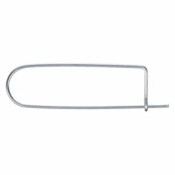 Safety Pin, Standard Duty Without Coil, Carbon Steel, Zinc, 3/64" Pin Dia.