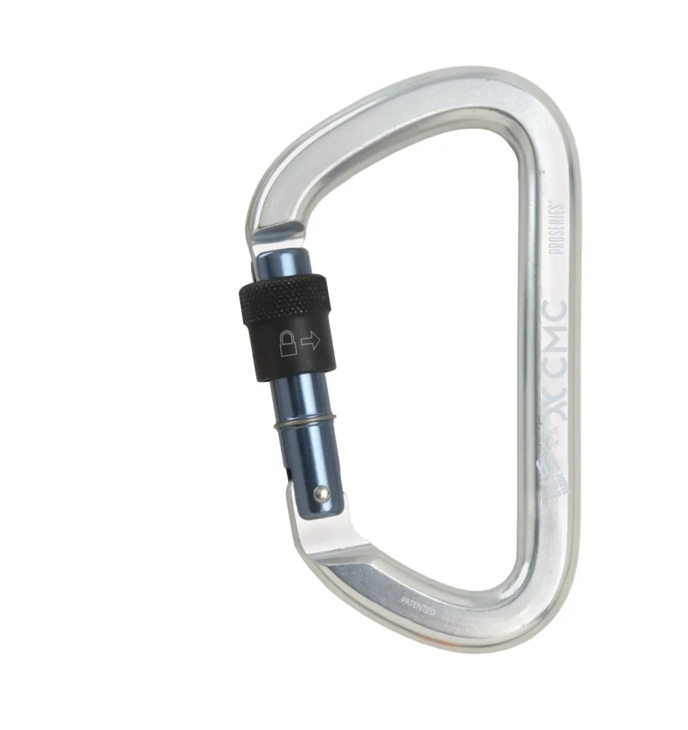 CMC PROSERIES® ALUMINUM KEY-LOCK CARABINERS Screw-Lock, Brite