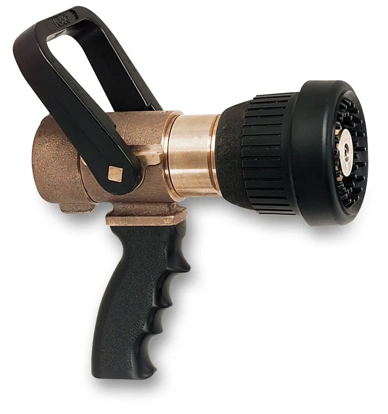 AKRON BRASS 1 1/2" Shipboard VARI-Nozzle with Pistol Grip -  3020