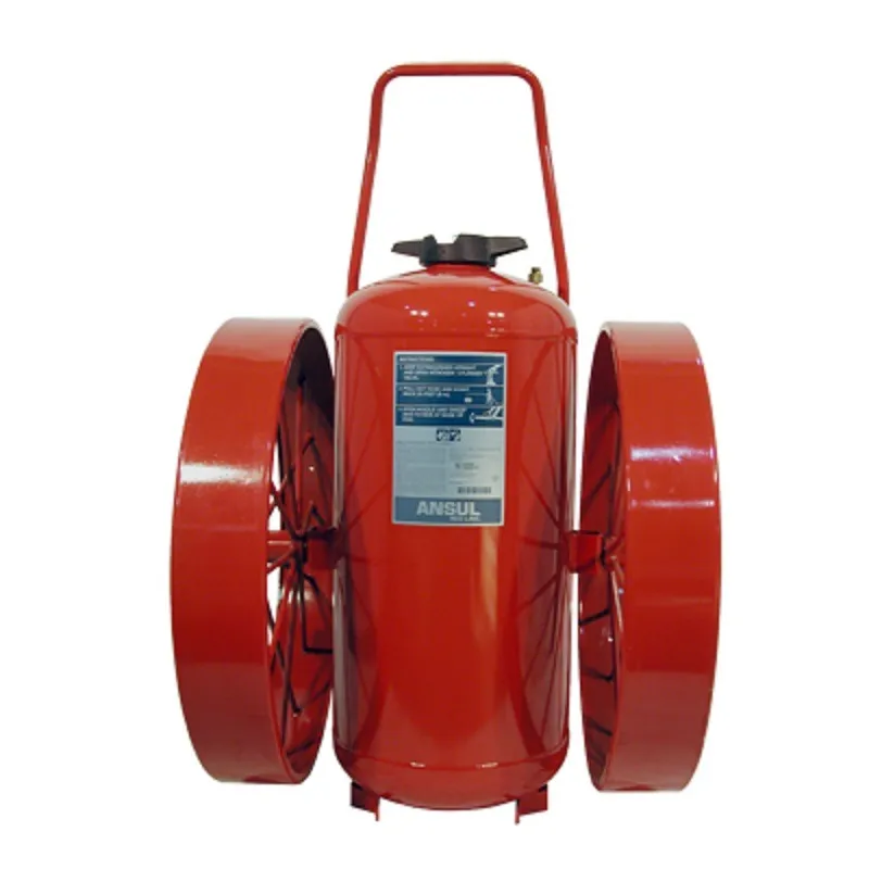 Ansul Red Line Wheeled Purple K Dry Chemical Fire Extinguisher, 150 lb