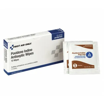 PVP Wipes ، Wipes ، Box ، Packets ، Wrapped Pacets ، 2-1/8 " ، PK.