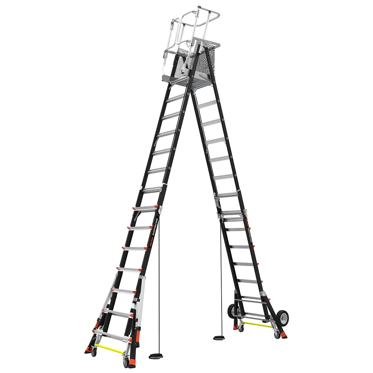 LittleGiant Fiberglass Adjustable Safety Cage, 8 to 14 ft. Height, 375