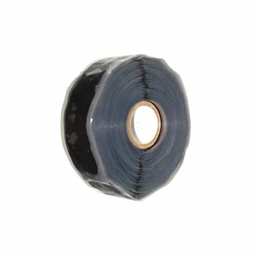 ER TAPE Silicone Rubber Self-Fusing Tape, 1" Width, 432" Length, Black - GL20B67000