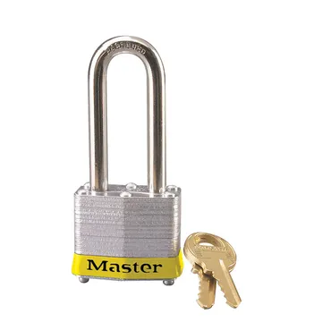 Masterlock 3LH قفل فولاذي مصفح، تكبل 2 بوصة (51 مم)، أصفر