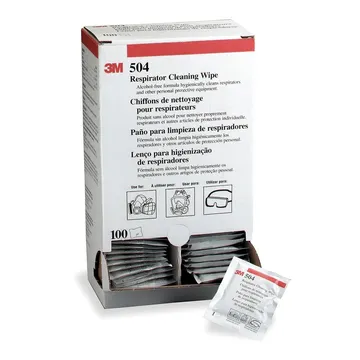 3M™ مناديل تنظيف جهاز التنفس، 100 قطعة/ علبة - 504