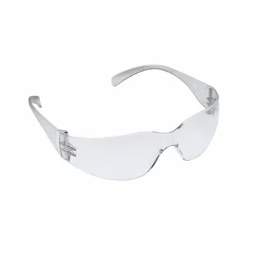 3M clear uncoated safety glasses, frameless and wraparound design, model 11228-00000-100