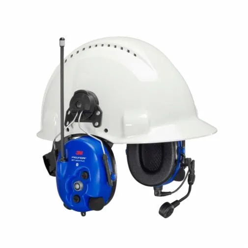 3M PELTOR WS LiteCom PRO III EX Headset MT73H7P3E4D10EU-50 hard hat mounted
