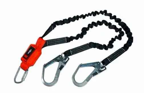 3M Protecta Shock Absorbing Lanyard with Elastic Twin Legs 140 kg Capacity 2M - SKU 1260327