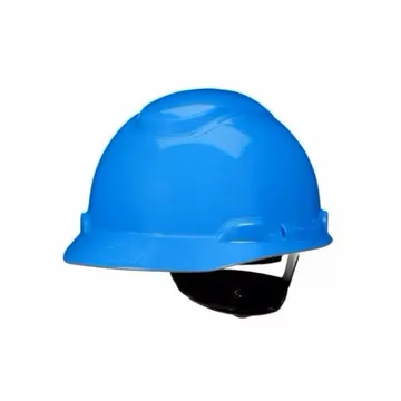 3M SecureFit Hard Hat Blue H-703SFR-UV with 4-Point Pressure Diffusion Ratchet Suspension and UVicator