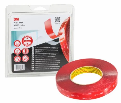 3M VHB Tape 4910F Transparent 19mm x 11m 7100123355 clear bonding tape